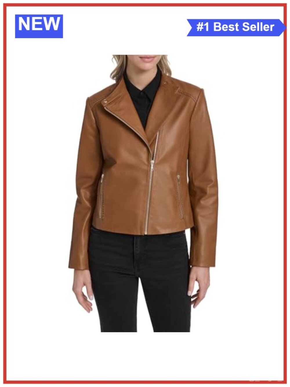 Stand Collar Moto Racer Jacket Asymmetric Zip Front Paneled